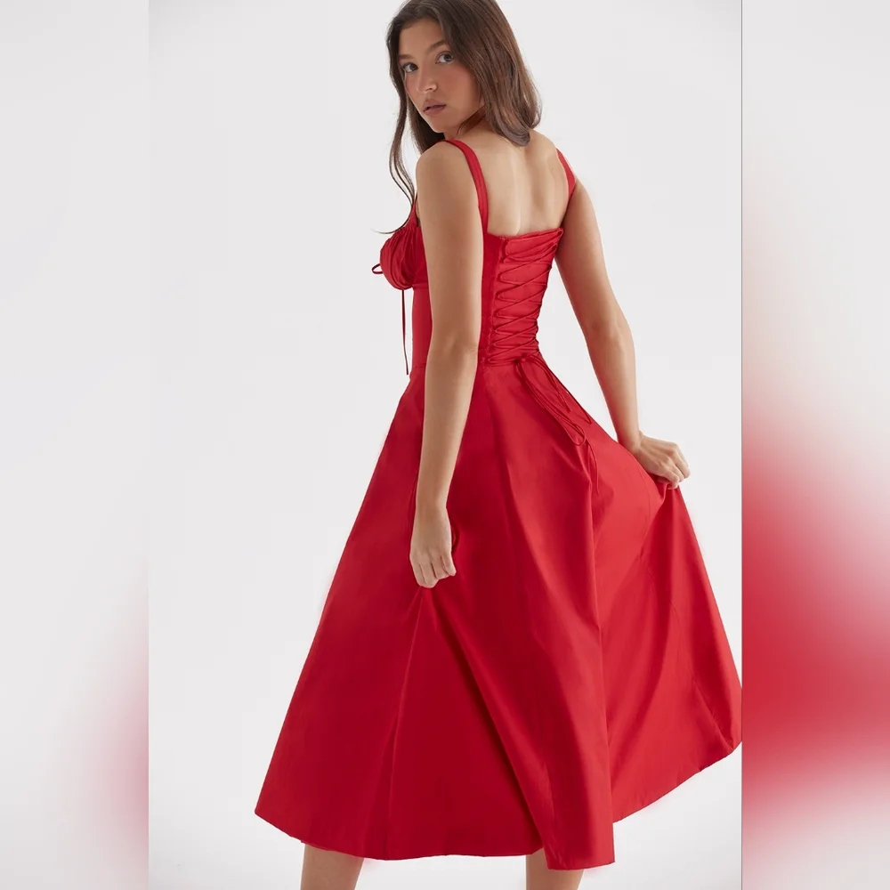 House of CB Red Midi Dress - Picture 7 of 16